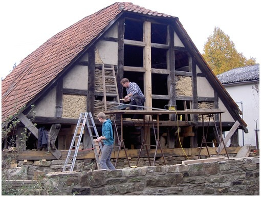 Reparatur des Fachwerkgefüge Reparatur des Fachwerkgefüge