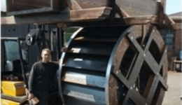 Neues Wasserrad für Eisenhammer